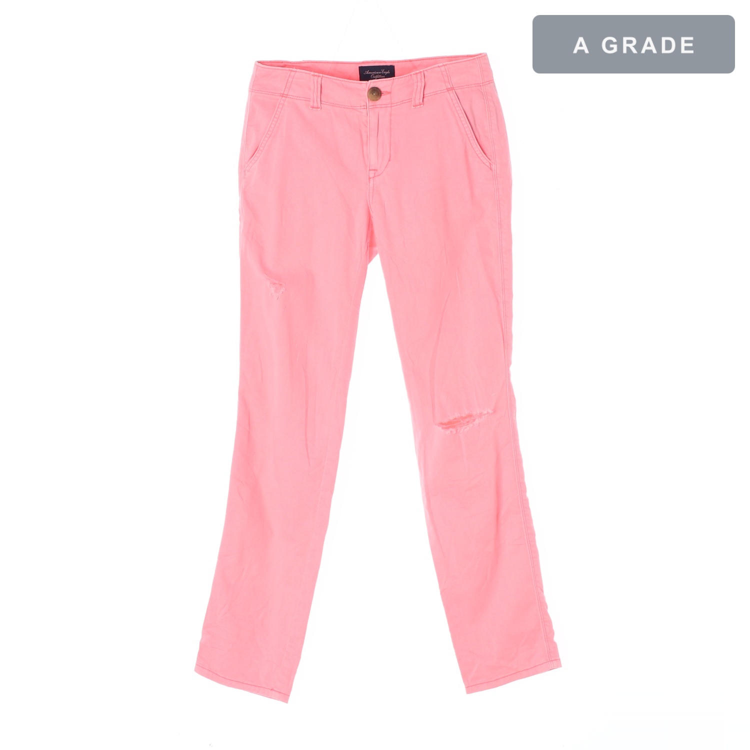 AMERICAN EAGLE 아메리칸이글 가먼트 다잉 데미지 컬러 팬츠 WOMAN-S