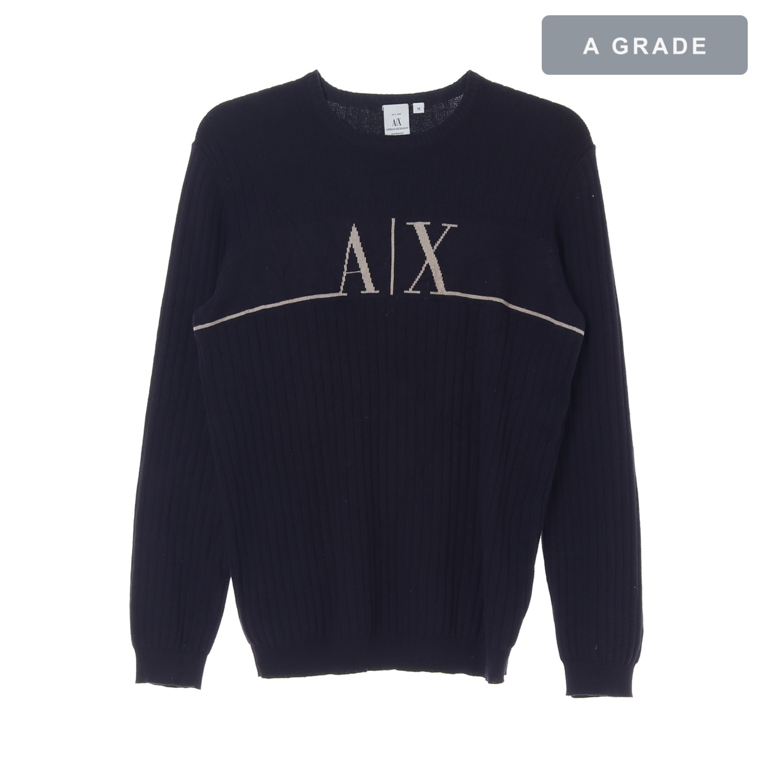 ARMANI EXCHANGE 아르마니 익스체인지 스트라이프 라운드 니트 MAN-M