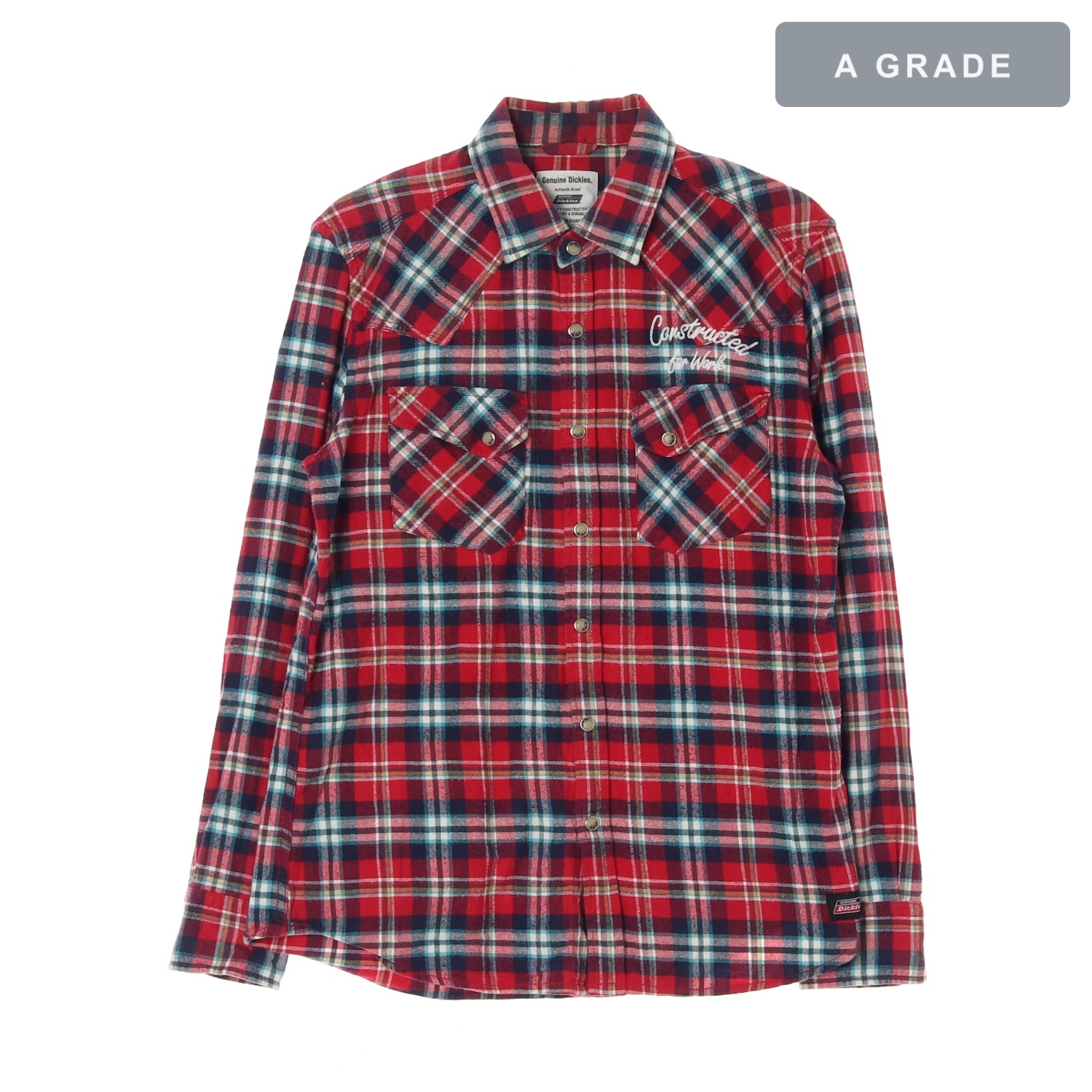 DICKIES 디키즈 레드 체크 웨스턴 셔츠 MAN-M