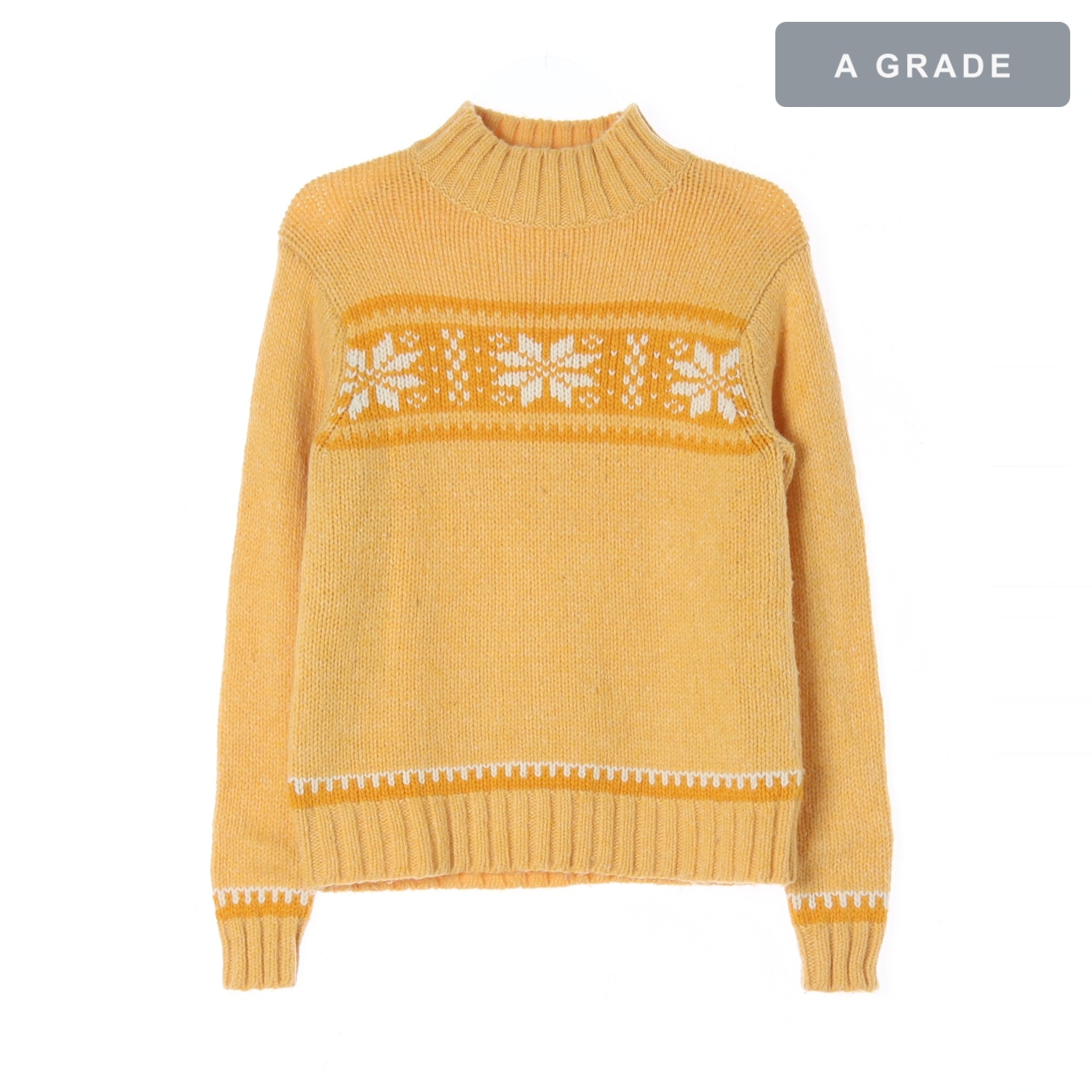 UNIQLO 유니클로 옐로우 패턴 니트 KIDS-150
