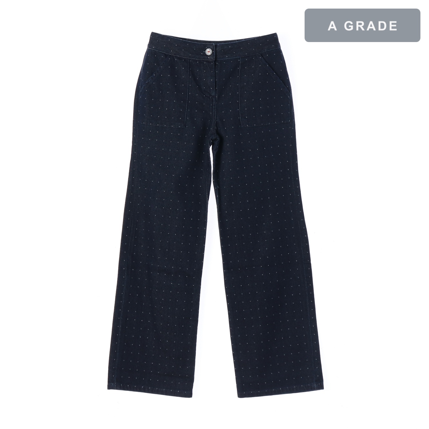 BROOKS BROTHERS 브룩스브라더스 도트 네이비 코튼 슬랙스 KIDS-130
