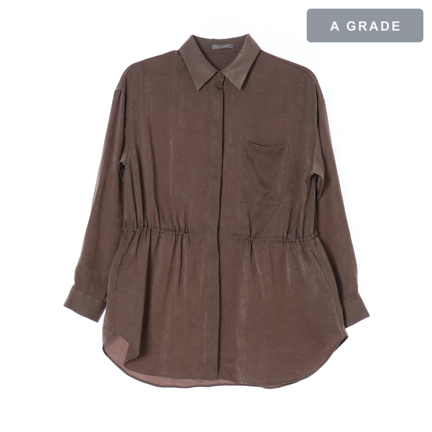 THEORY LUXE 띠어리 룩스 스트링 스웨이드 블라우스 WOMAN-S