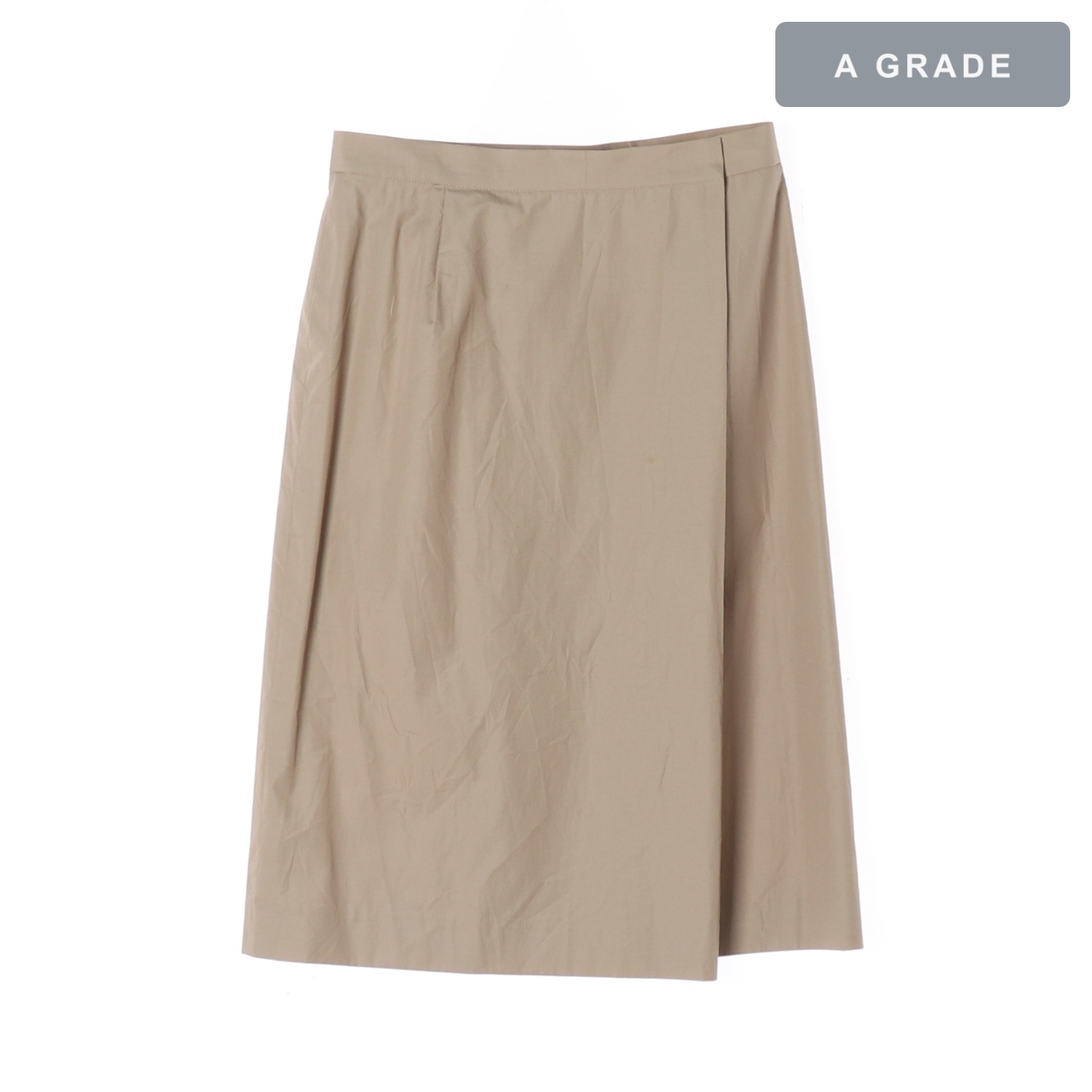 AQUASCUTUM 아쿠아스큐텀 베이지 플레어 스커트 WOMAN-S