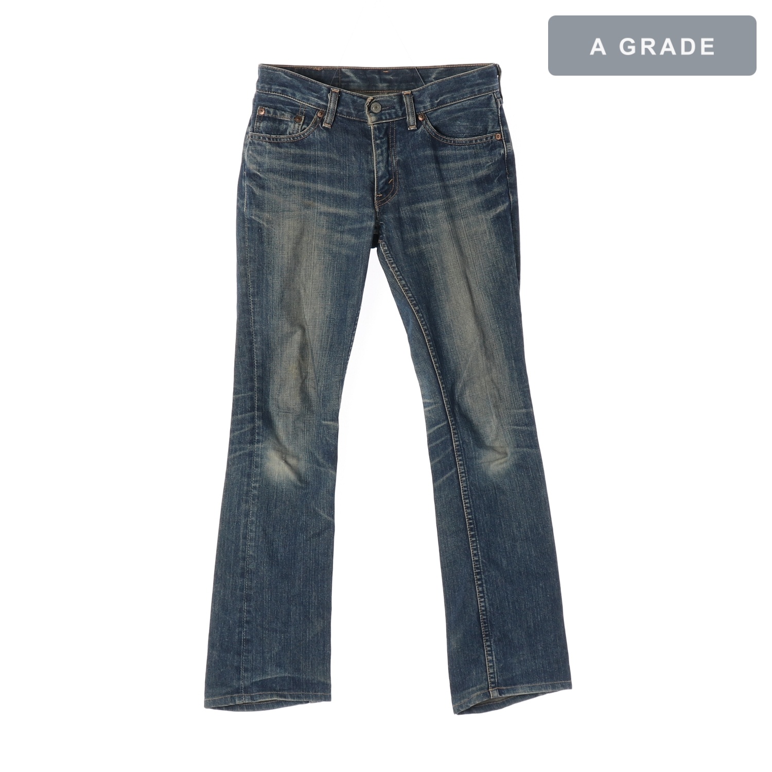 LEVIS 리바이스 아카이브 빈티지 워싱 헤리티지 슬림 스트레이트 데님 팬츠 WOMAN-M