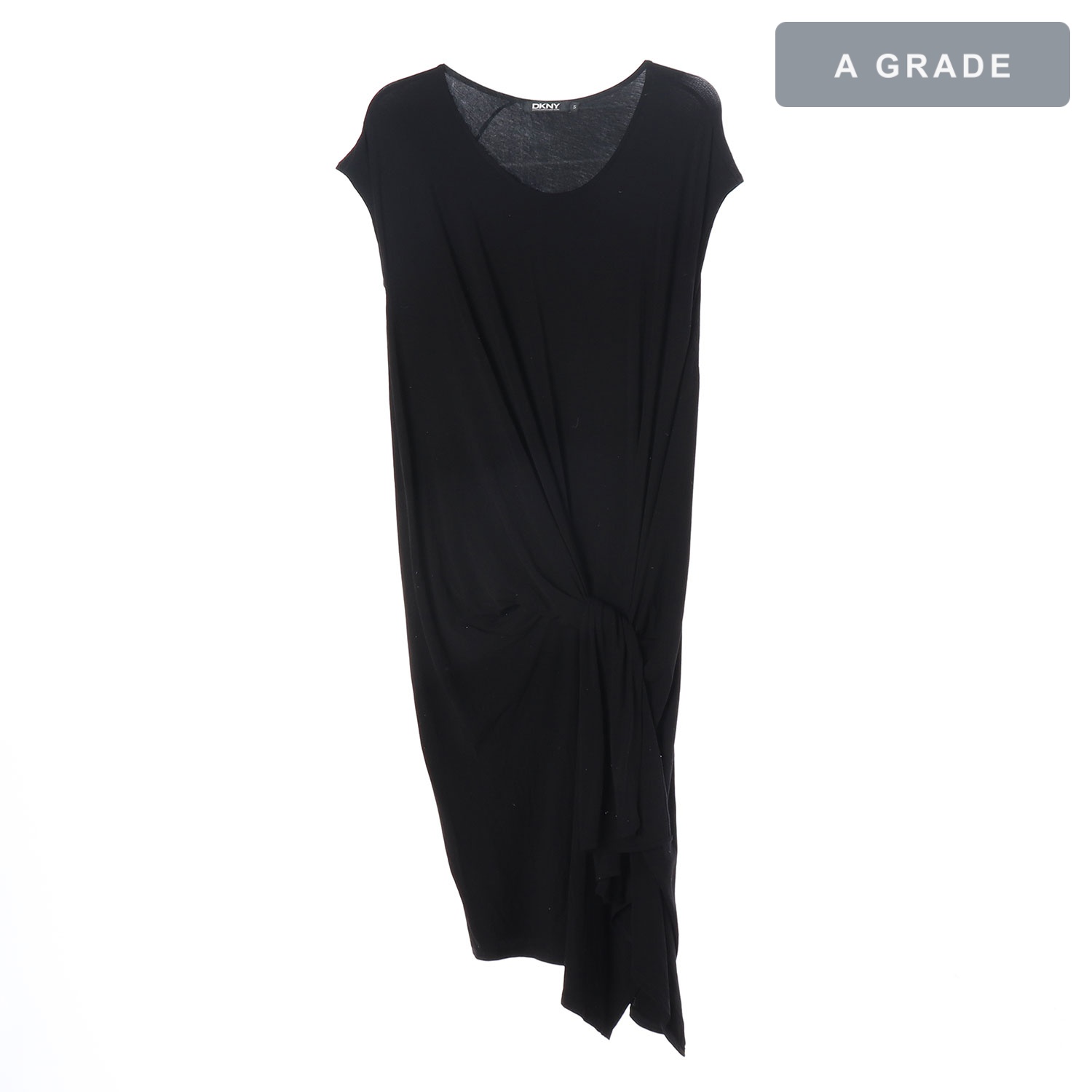 DKNY 도나카란 블랙 랩 스타일 슬리브리스 원피스 WOMAN-S