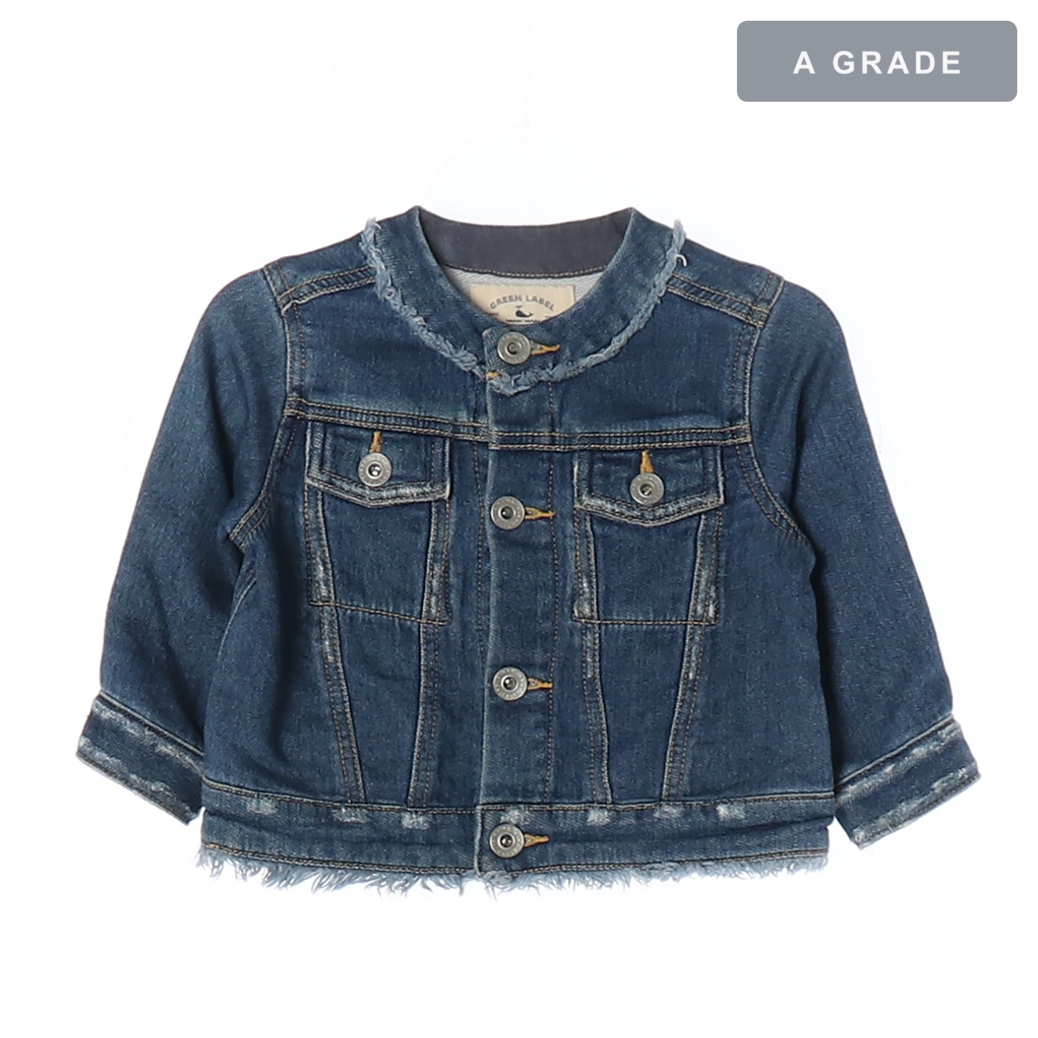 GREEN LABEL RELAXING 그린라벨 릴렉싱 키즈 프리미엄 데님 트러커 자켓 KIDS-85