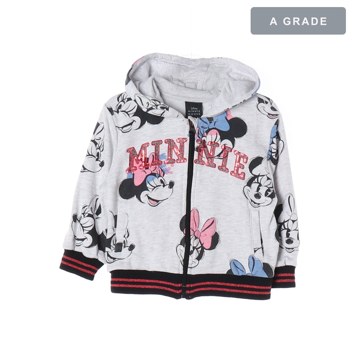DISNEY 디즈니 캐릭터 자수 풀집업 후디 KIDS-100