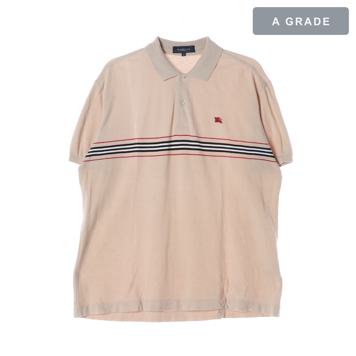 BURBERRY 버버리 노바체크 스트라이프 로고 폴로 티셔츠 MAN-L