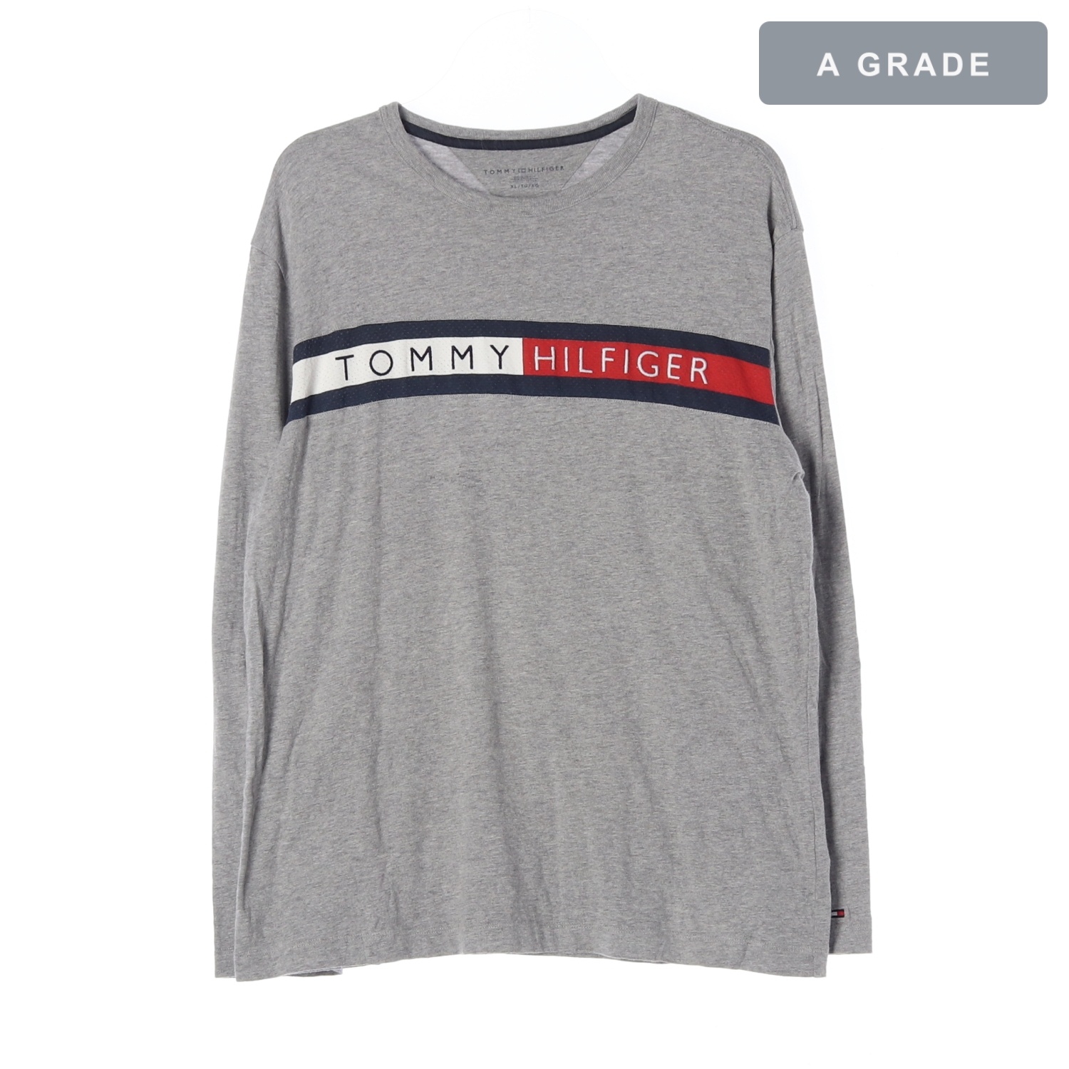 TOMMY HILFIGER 타미힐피거 로고 스트라이프 긴팔 티셔츠 MAN-L