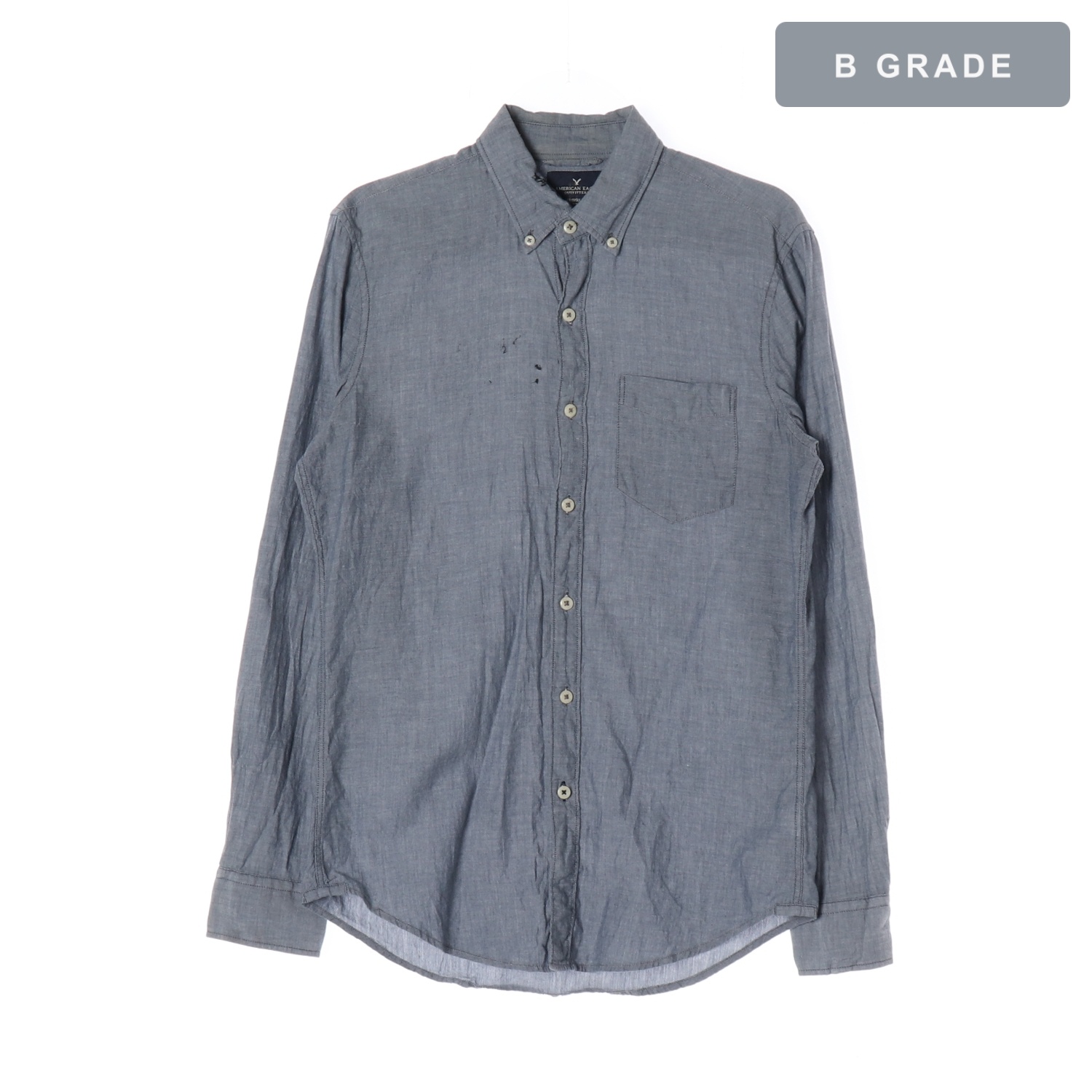AMERICAN EAGLE 아메리칸이글 블루 워싱 셔츠 WOMAN-S