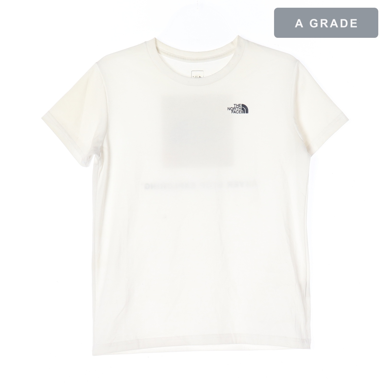 THE NORTH FACE 노스페이스 로고 프린트 화이트 티셔츠 WOMAN-M