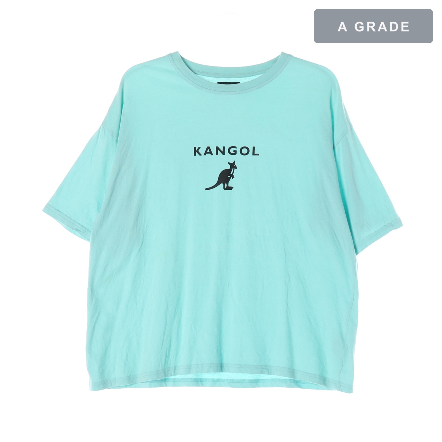 KANGOL 캉골 캥거루 로고 민트 티셔츠 WOMAN-M
