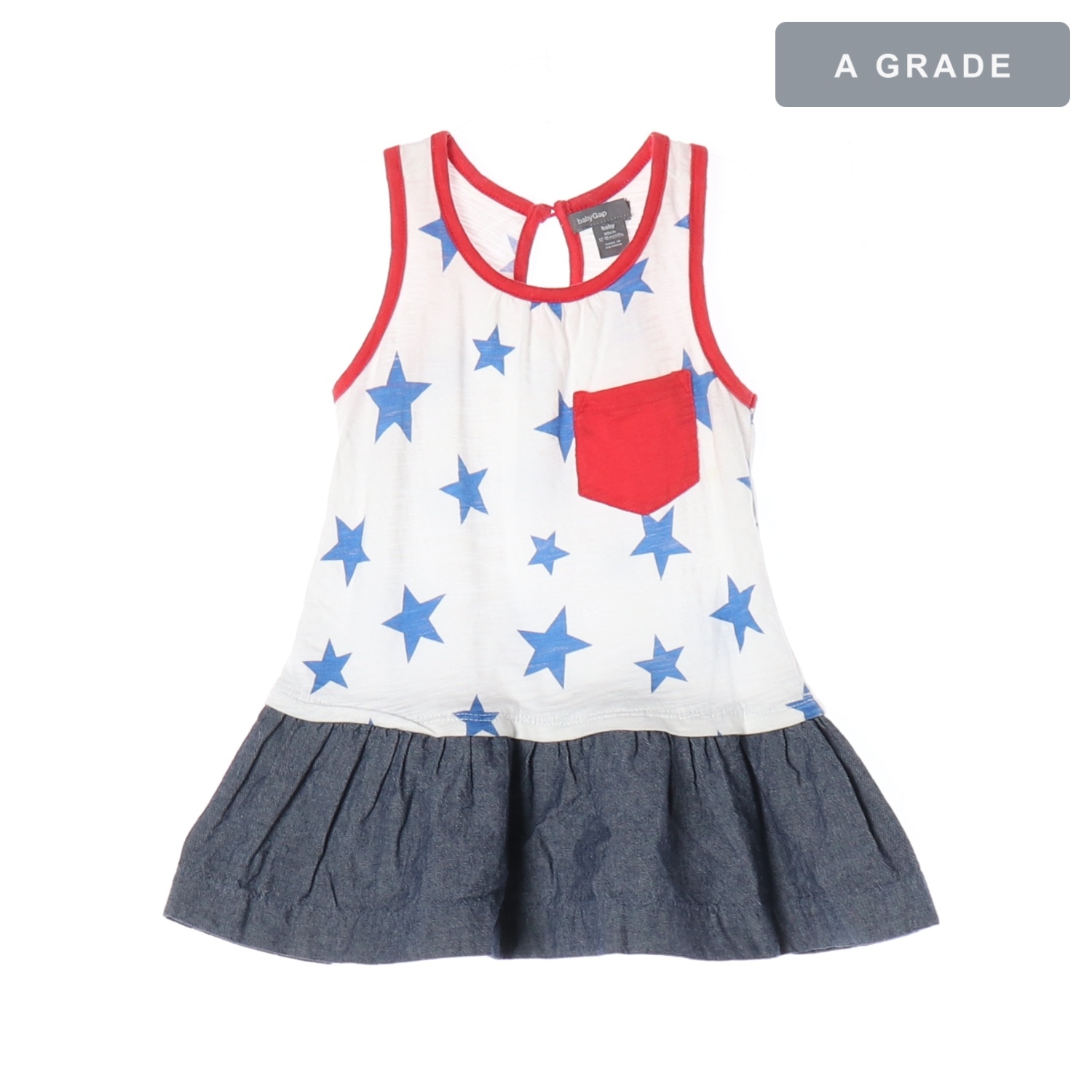 BABY GAP 베이비갭 성조기 별 패턴 드레스 KIDS-80