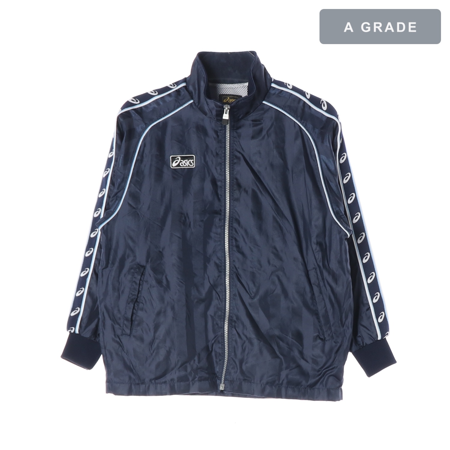 ASICS 아식스 네이비 트랙 집업 재킷 KIDS-160