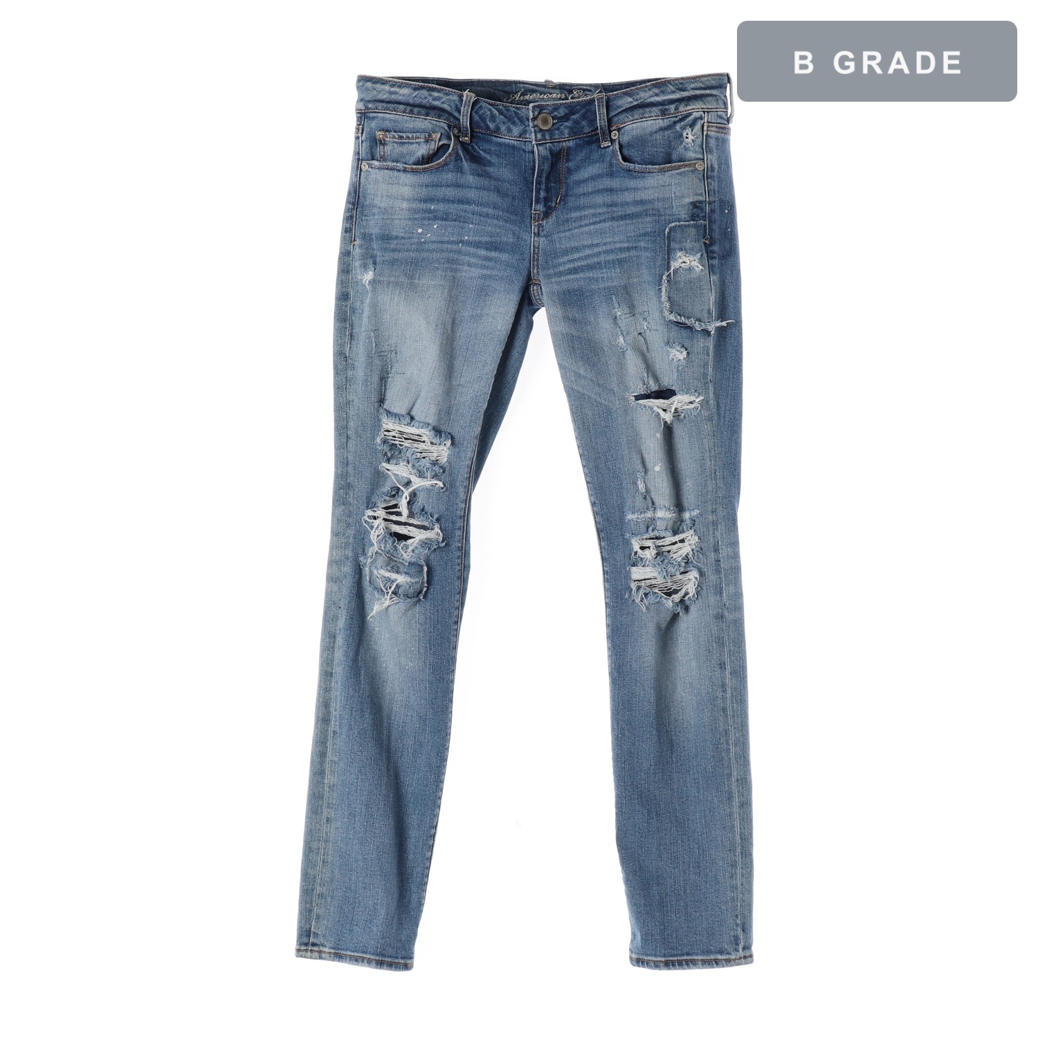 AMERICAN EAGLE 아메리칸이글 데미지 워싱 데님 팬츠 WOMAN-XL