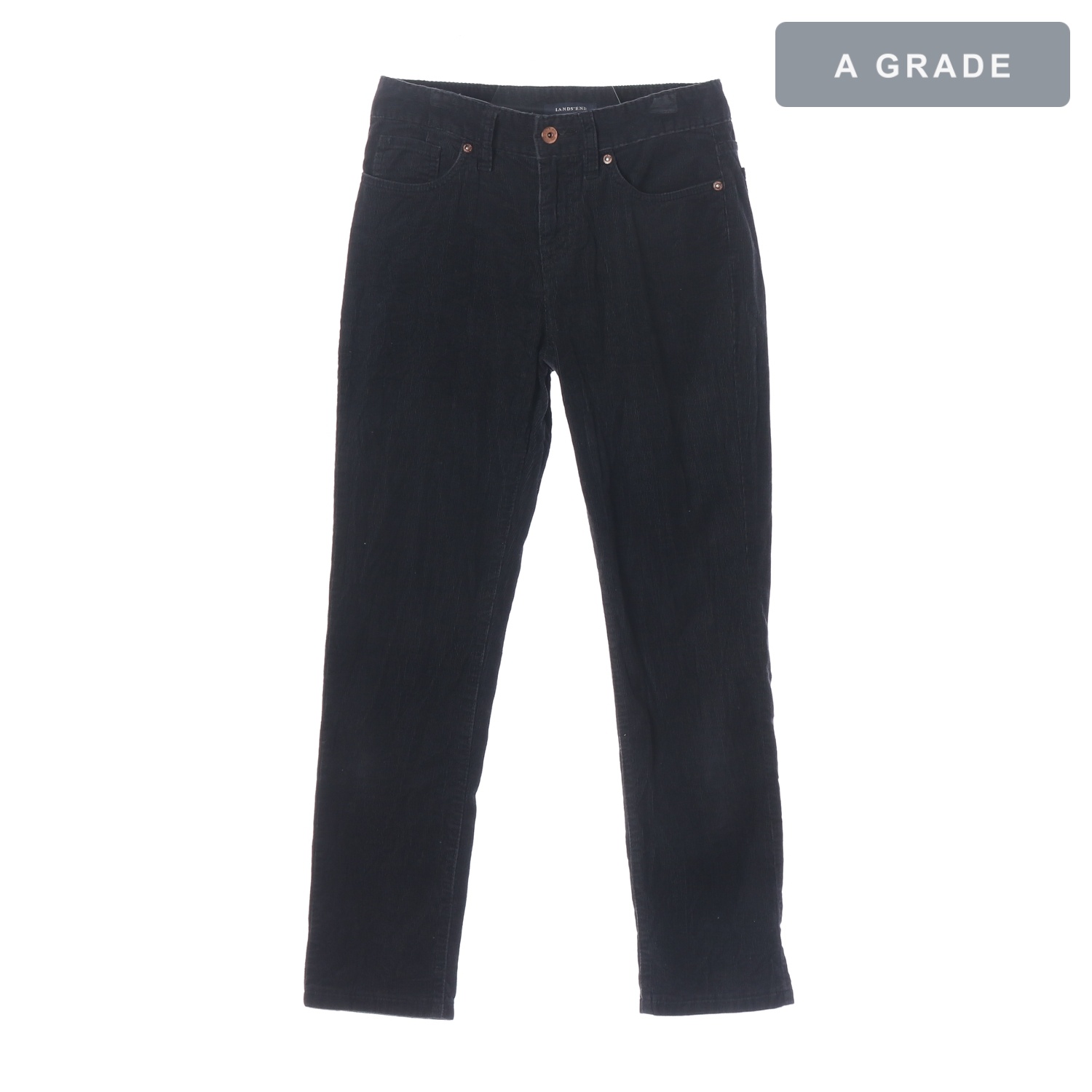 LANDS' END 랜즈엔드 블랙 코듀로이 팬츠 슬랙스 WOMAN-M