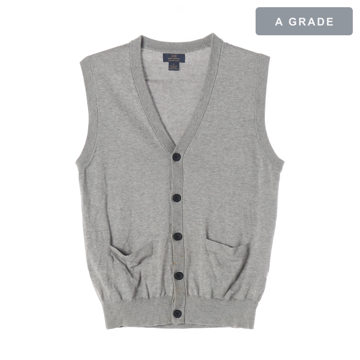 BROOKS BROTHERS 브룩스브라더 그레이 코튼 베스트 MAN-S