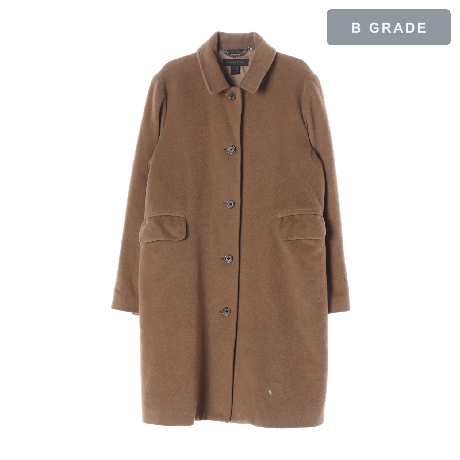 BANANA REPUBLIC 바나나리퍼블릭 캐멀헤어 싱글 브레스티드 코트 WOMAN-M