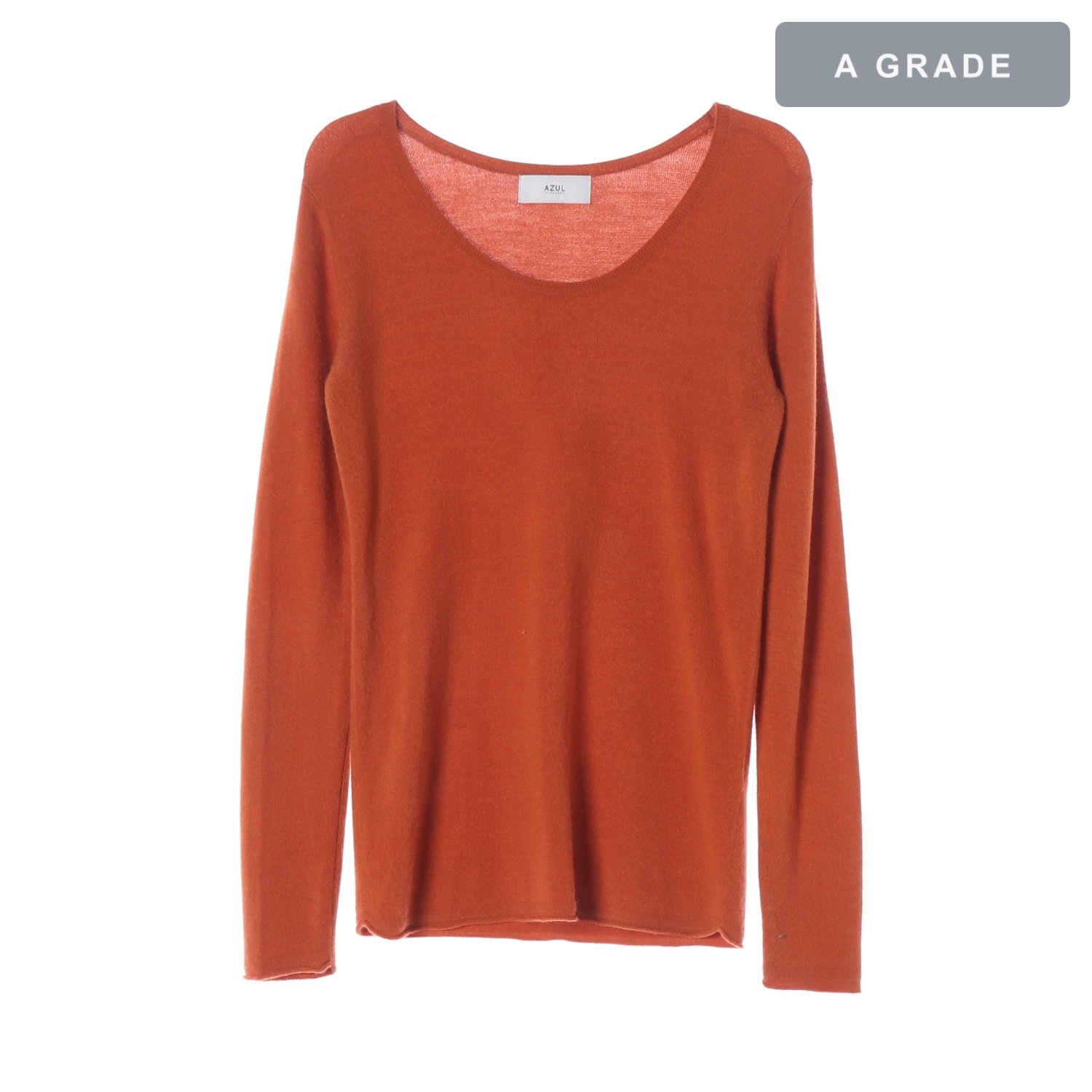 AZUL BY MOUSSY 아즈ulu바이마우지 오렌지 니트 스웨터 WOMAN-S
