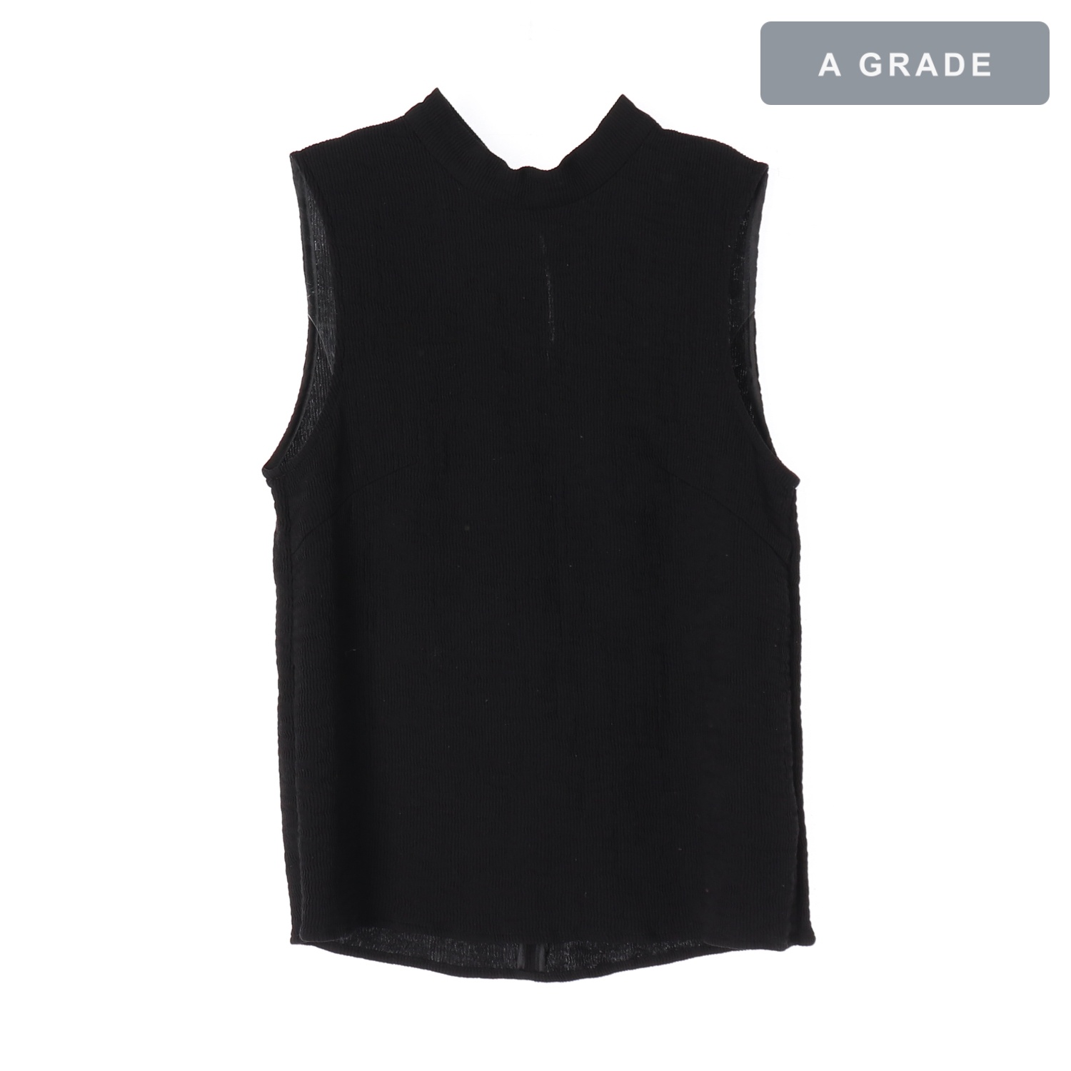 MOUSSY 무시 블랙 니트 베스트 WOMAN-XS