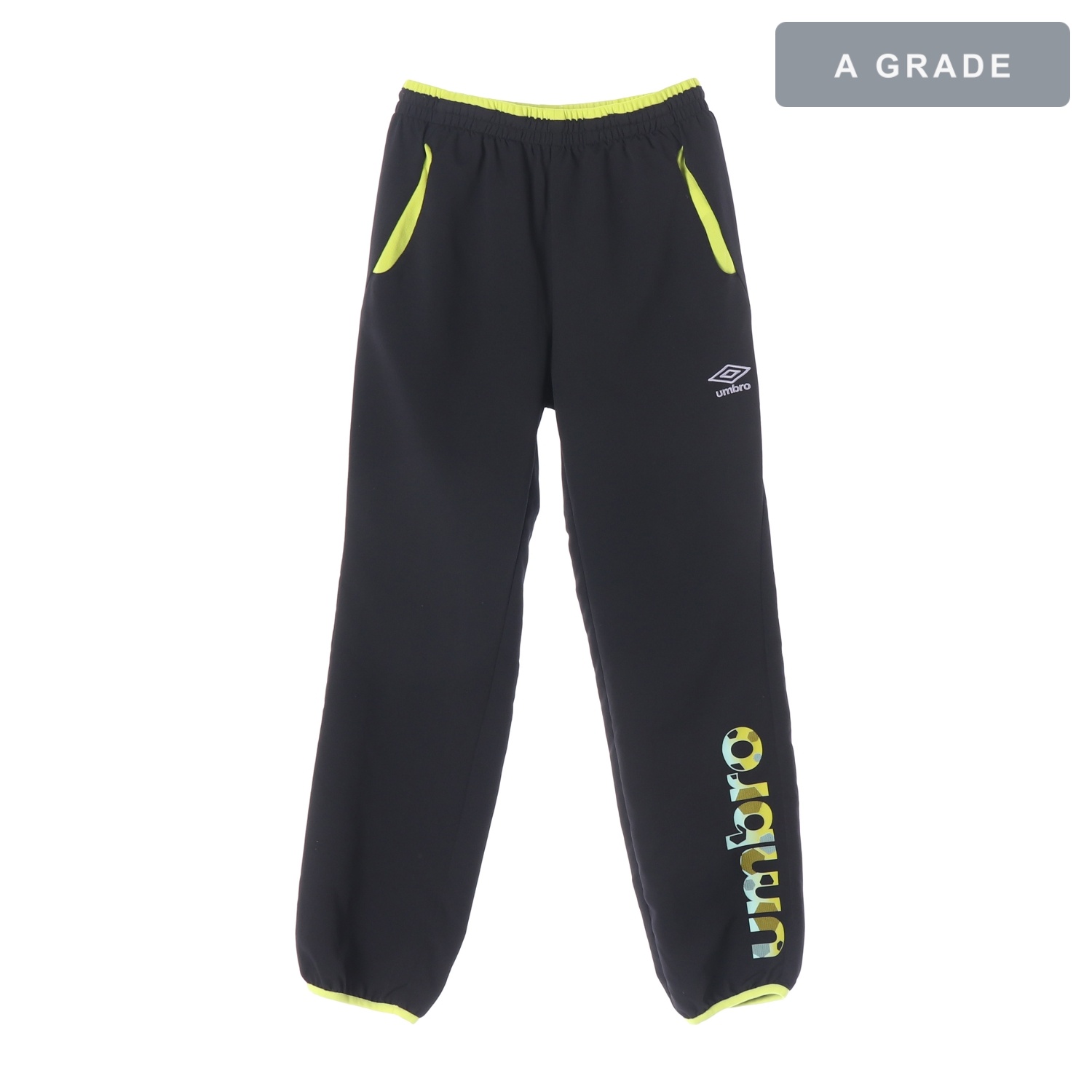 UMBRO 엄브로 로고 프린트 블랙 조거 팬츠 MAN-M