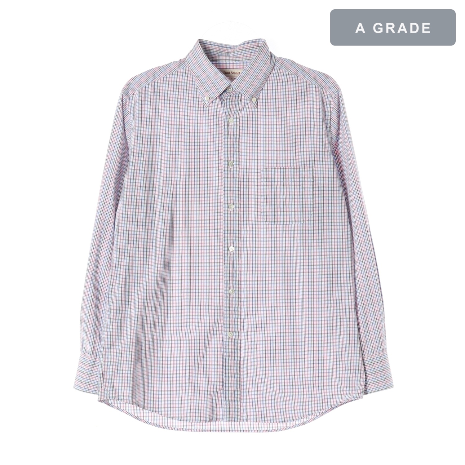 PAUL STUART 폴스튜어트 체크 코튼 셔츠 MAN-XL