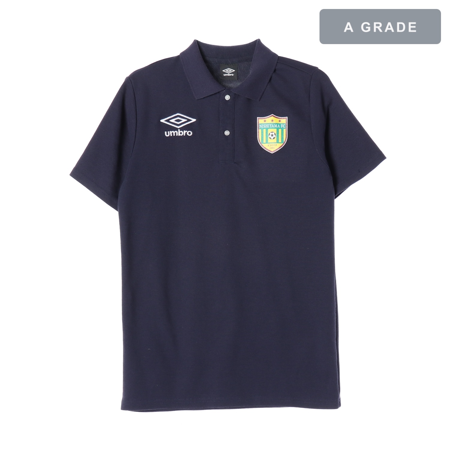 UMBRO 엄브로 네이비 로고 패치 폴로 셔츠 MAN-M