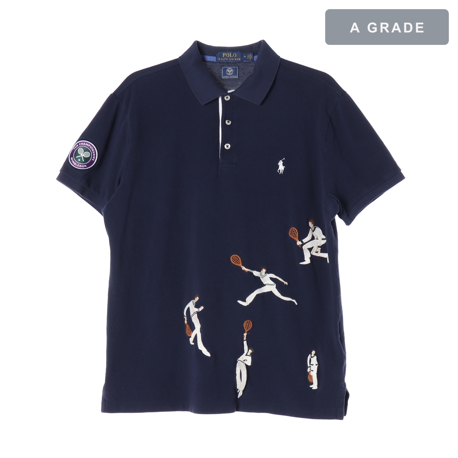 POLO RALPH LAUREN 폴로 랄프 로렌 네이비 테니스 자수 폴로셔츠 MAN-M