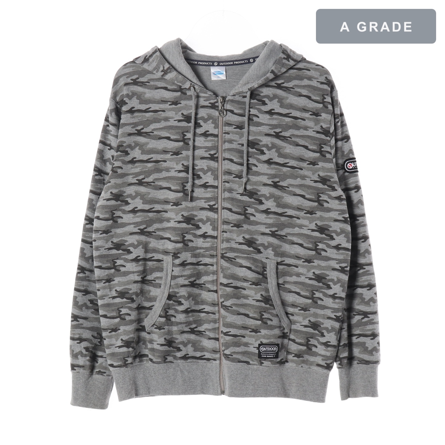 OUTDOOR PRODUCTS 아웃도어프로덕츠 카모플라쥬 후드집업 MAN-XXL