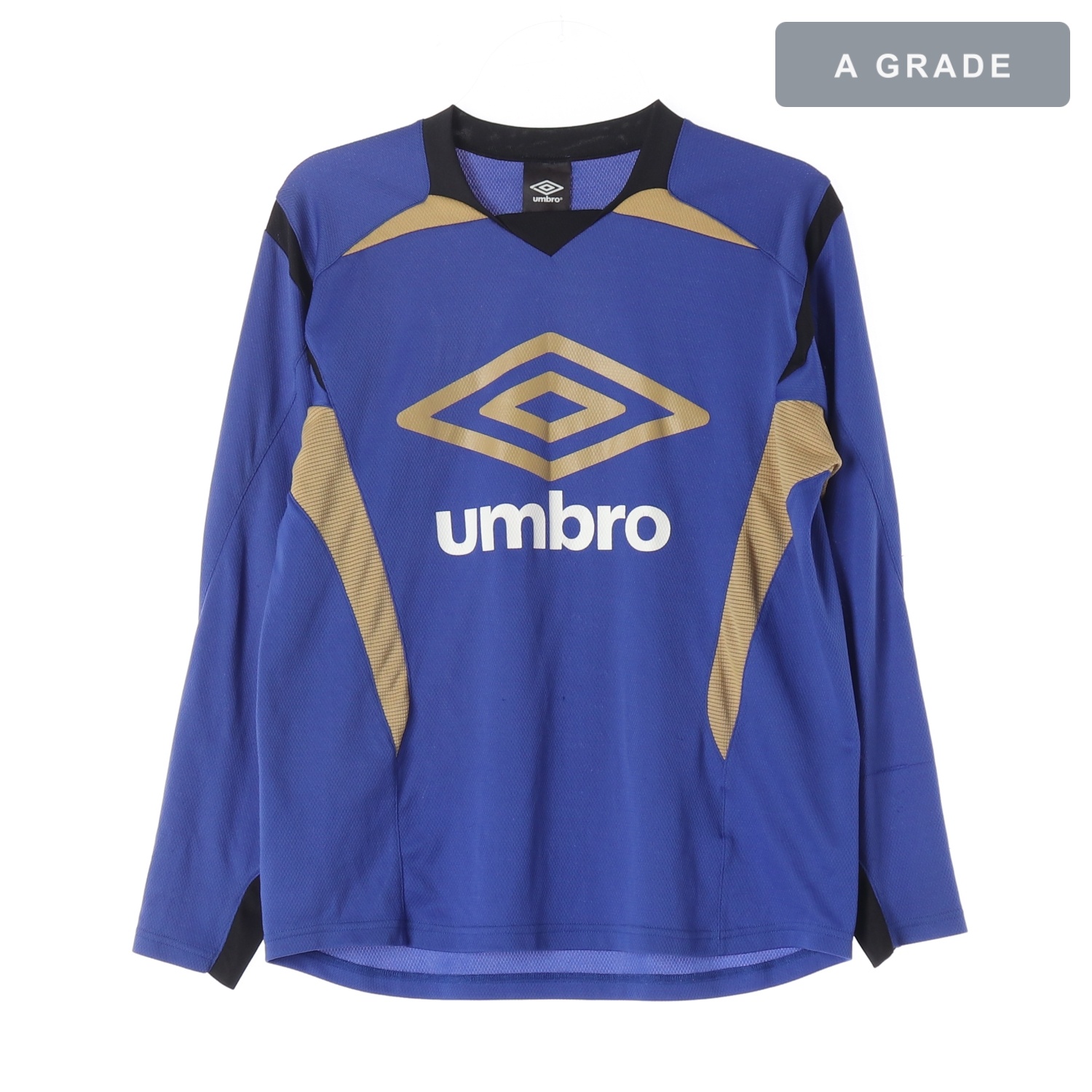UMBRO 엄브로 블루 배색 캐주얼 긴팔 티셔츠 MAN-M