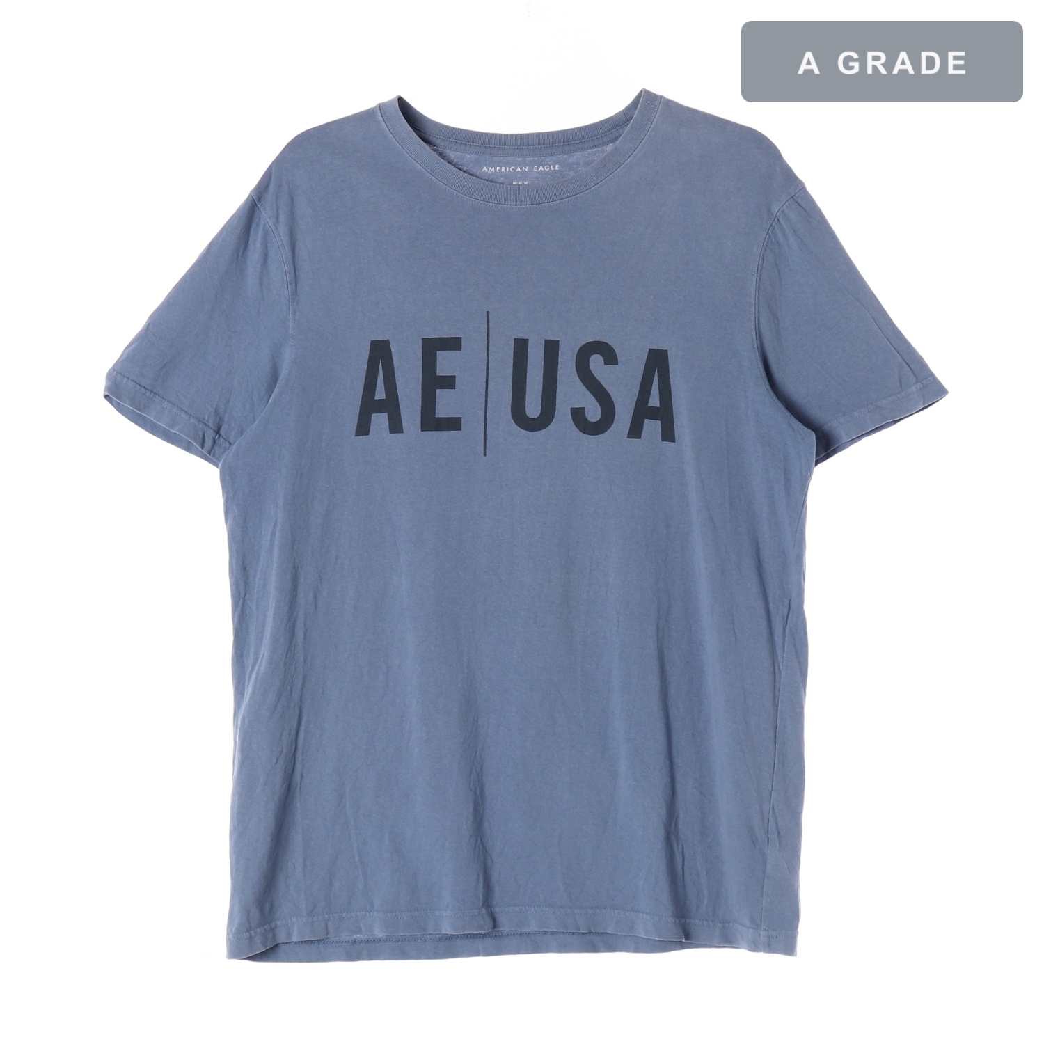 AMERICAN EAGLE 아메리칸이글 블루 AEUSA 프린팅 티셔츠 MAN-M
