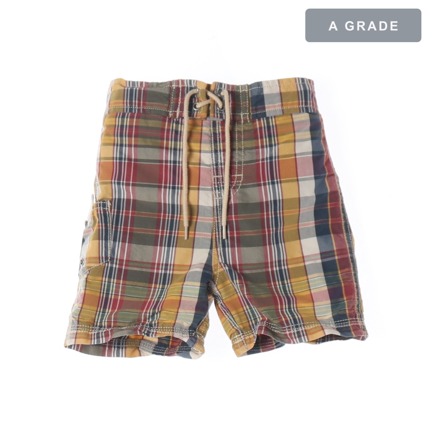 POLO 폴로랄프로렌 체크 패턴 1/2 코튼 팬츠 KIDS-12M