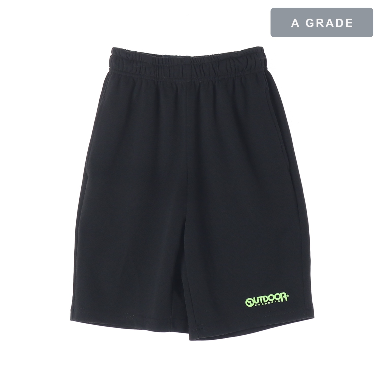 OUTDOOR 아웃도어 블랙 로고 1/2 스웨트 팬츠 KIDS-140