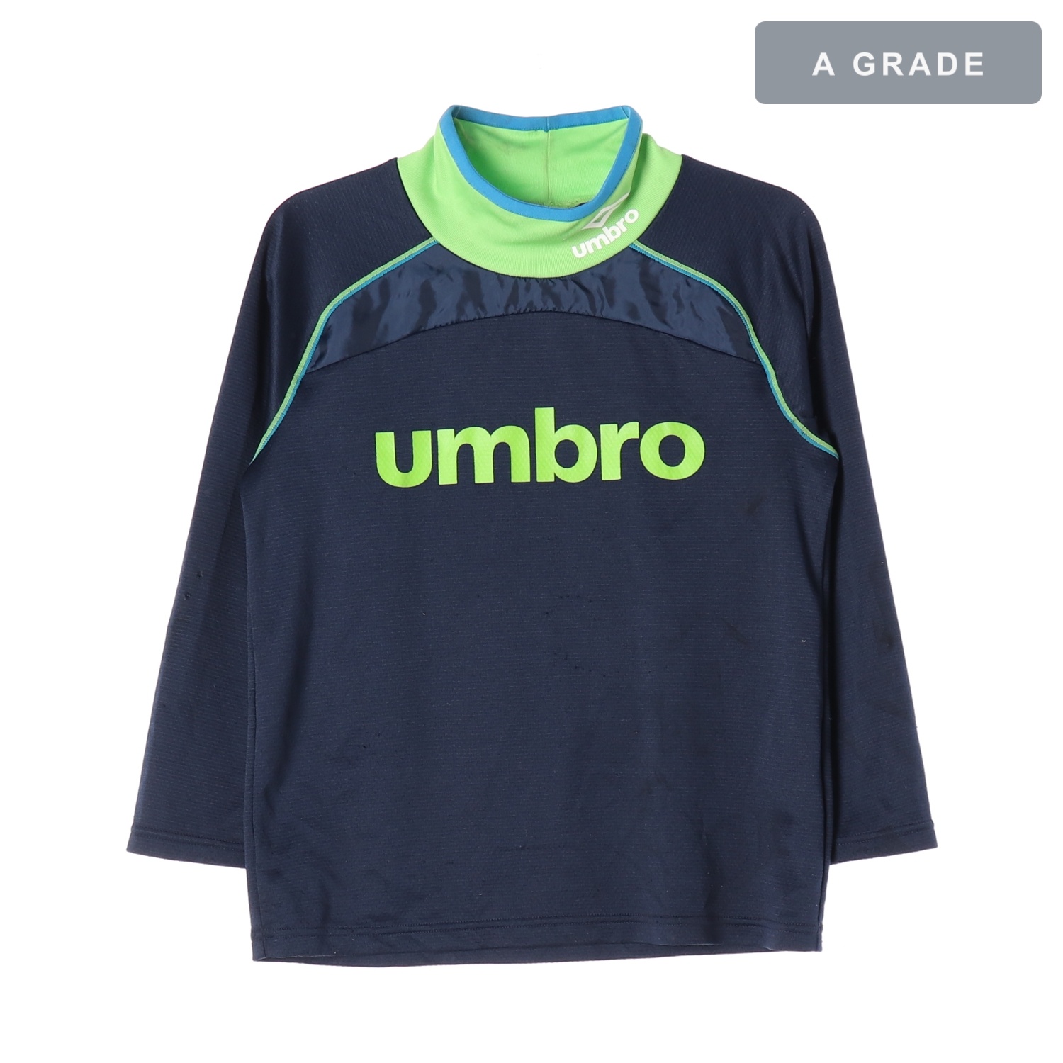UMBRO 엄브로 네이비 그린 캐주얼 티셔츠 KIDS-160
