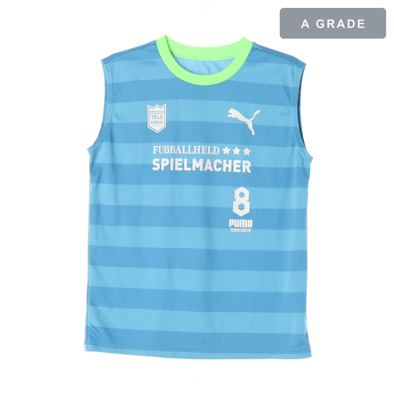 PUMA 퓨마 블루 배색 스포츠 티셔츠 KIDS-150